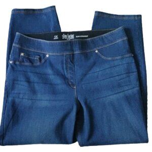 Slim Factor by Investments Plus Stretch Jeans Slim Straight - Size 1X Short